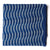 Precut 1 meter -Blue Ikat Pochampally Woven Cotton Fabric Wave Pattern