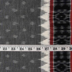 Precut 0.5 meters -Ikat Cotton Fabric with Temple Border