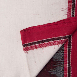 Precut 0.5 meters -Ikat Cotton Fabric with Double Ikat Border