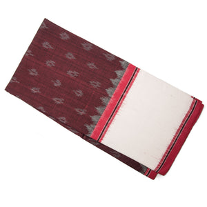 Precut 0.5 meters -Ikat Cotton Fabric with Double Ikat Border