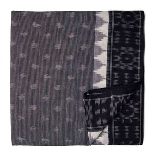 Precut 0.25 meters -Ikat Cotton Fabric with Temple Border