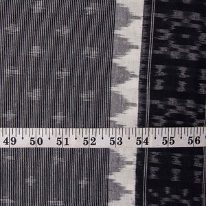 Precut 0.75 meters -Ikat Cotton Fabric with Temple Border