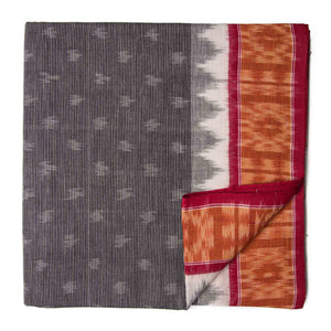 Ikat Cotton Fabric with Temple Border