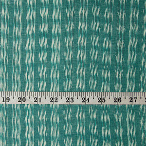 Green Ikat Pochampally Handloom Cotton Fabric