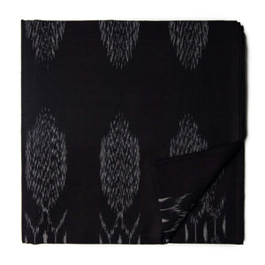 Black Ikat Pochampally Handloom Cotton Fabric