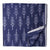 Blue and White Mercerised Ikat Pochampally Handloom Cotton Fabric