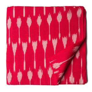Precut 0.75 meters -Ikat Pochampally Woven Cotton Fabric