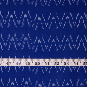 Precut 1 meter -Mercerised Ikat Pochampally Handloom Cotton Fabric