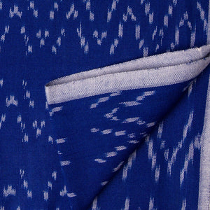 Precut 1 meter -Mercerised Ikat Pochampally Handloom Cotton Fabric