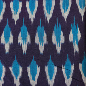 Precut 0.75 meters -Ikat Pochampally Woven Cotton Fabric