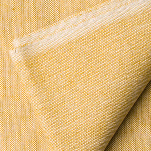 Precut 0.25 meters -Yellow Ikat Plain Pochampally Woven Cotton Fabric