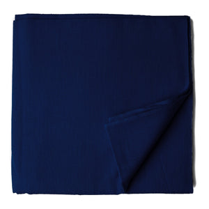 Precut 1 meter -Blue Ikat Plain Pochampally Woven Cotton Fabric