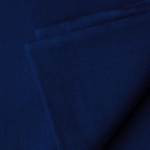 Precut 1 meter -Blue Ikat Plain Pochampally Woven Cotton Fabric