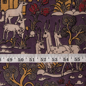 Precut 0.50 meters -Kalamkari Screen Printed Cotton Fabric