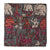 Grey and Pink Kalamkari Screen Printed Cotton Fabric with animal and human figures