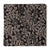 Black floral Kalamkari Screen Printed Cotton Fabric 
