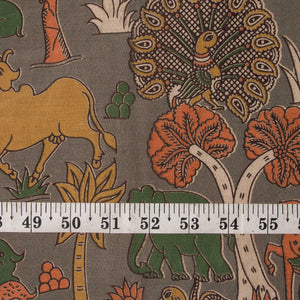 Precut 0.25 meters -Kalamkari Screen Printed Cotton Fabric