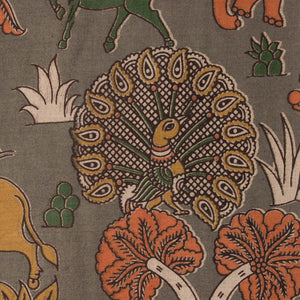 Precut 0.25 meters -Kalamkari Screen Printed Cotton Fabric