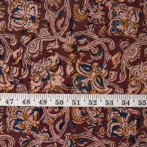 Precut 0.25 meters -Kalamkari Handblock Printed Cotton Fabric