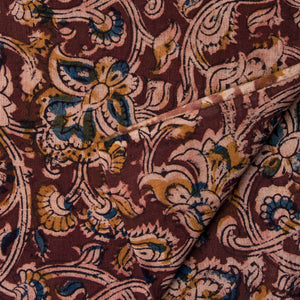 Precut 0.25 meters -Kalamkari Handblock Printed Cotton Fabric