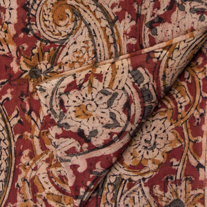 Precut 0.25 meters -Kalamkari Handblock Printed Cotton Fabric