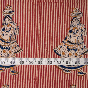 Precut 0.25 meters -Kalamkari Handblock Printed Cotton Fabric