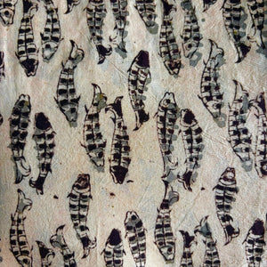 Precut 1 meter -Kalamkari Handblock Printed Cotton Fabric