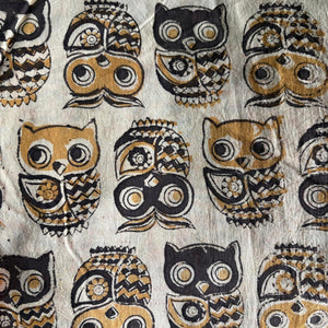 Precut 0.25 meters -Kalamkari Handblock Printed Cotton Fabric