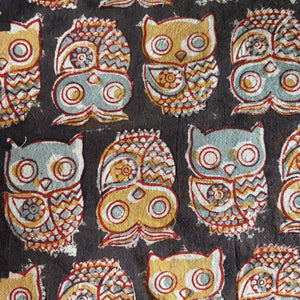 Precut 1 meter -Kalamkari Handblock Printed Cotton Fabric