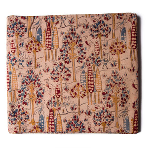 Precut 0.75 meters  -Kalamkari Handblock Printed Cotton Fabric