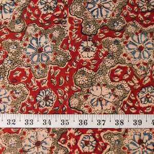 Precut 0.50 meters -Kalamkari Handblock Printed Cotton Fabric