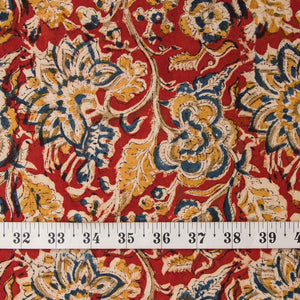 Precut 0.75 meters -Kalamkari Handblock Printed Cotton Fabric