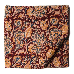 Precut 1 meter -Kalamkari Handblock Printed Cotton Fabric
