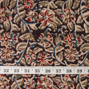 Precut 0.50 meters -Kalamkari Handblock Printed Cotton Fabric