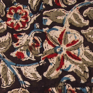 Precut 0.50 meters -Kalamkari Handblock Printed Cotton Fabric