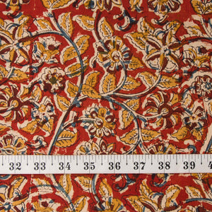 Precut 0.25 meters -Kalamkari Handblock Printed Cotton Fabric