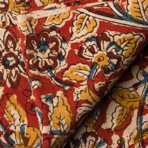 Precut 0.25 meters -Kalamkari Handblock Printed Cotton Fabric