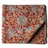 Precut 0.50 meters -Red Kalamkari Handblock Printed Cotton Fabric
