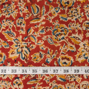 Precut 0.75 meters -Kalamkari Handblock Printed Cotton Fabric