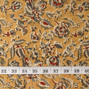 Precut 0.75 meters -Kalamkari Handblock Printed Cotton Fabric