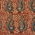 Precut 1 meter -Yellow & Red Kalamkari Hand Block Printed Cotton Fabric