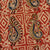 Precut 1 meter -Yellow & Red Kalamkari Hand Block Printed Cotton Fabric