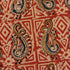 Precut 1 meter -Yellow & Red Kalamkari Hand Block Printed Cotton Fabric