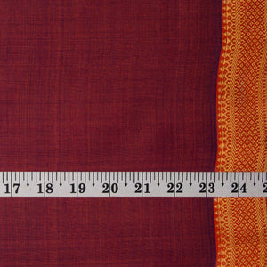 Precut 0.25 meters -Original Mangalgiri Handloom Cotton Fabric with Golden Border