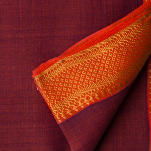 Precut 0.25 meters -Original Mangalgiri Handloom Cotton Fabric with Golden Border
