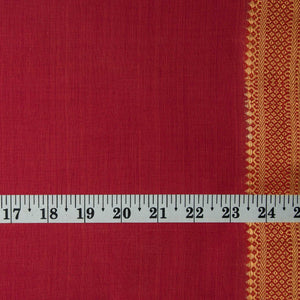 Original Mangalgiri Handloom Cotton Fabric with Golden Border