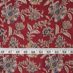 Precut 0.75 meters -Kalamkari Screen Printed Cotton Fabric