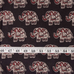 Precut 0.25 meters -Kalamkari Screen Printed Cotton Fabric