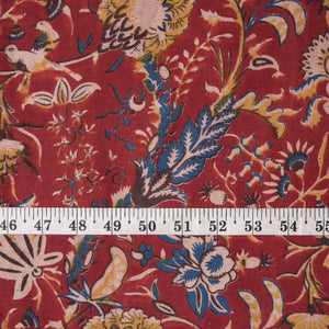 Precut 0.25 meters -Kalamkari Screen Printed Cotton Fabric