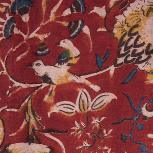 Precut 0.25 meters -Kalamkari Screen Printed Cotton Fabric
